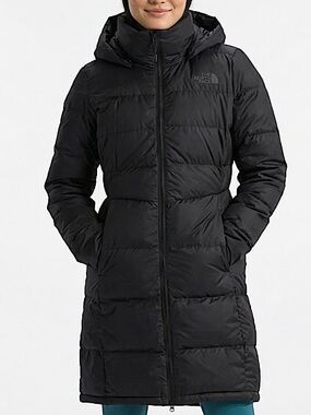 The North Face Black Down Parka Jacket Size Medium Women